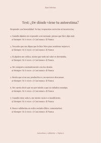 Autoestima y validación