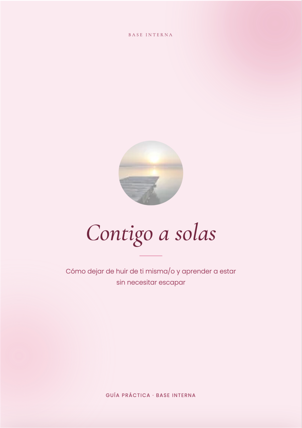 Contigo a solas
