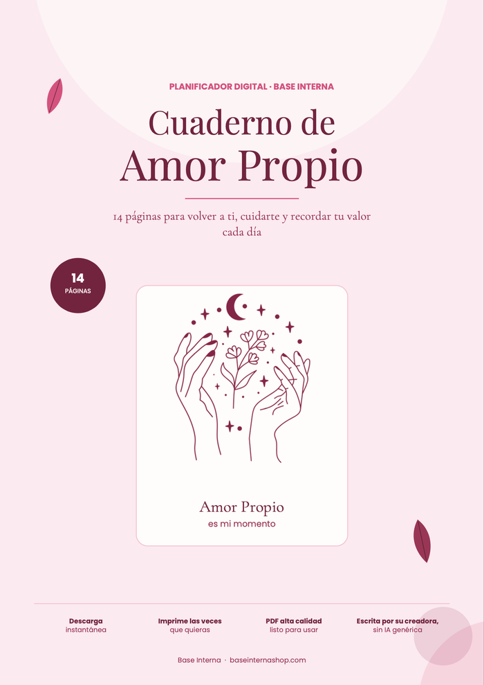 Cuaderno de Amor Propio — Tu espacio para volver a ti